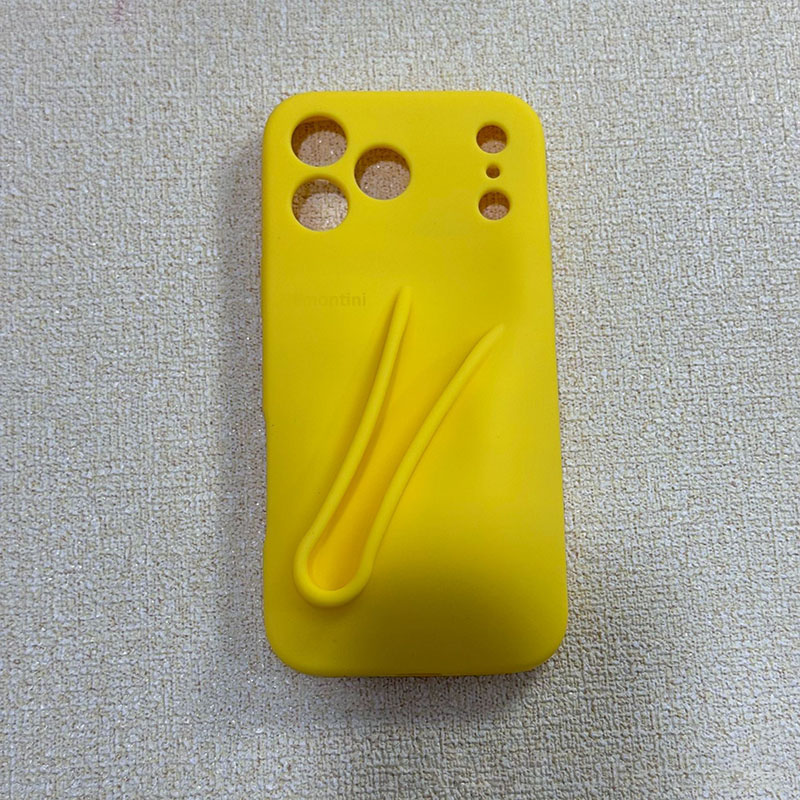 Designer Lip Gloss Phone Case for iPhone 17 Pro Max Case Luxury 3D Soft Silicone Cosmetic Holder Back Cover for On-the-Go Touch-Ups Case de Telephone Luxe Fine Ribbon