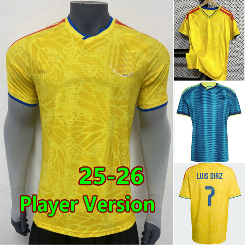 2026 LUIS DIAZ ColOMbiA soccer jersey 26 home away cOLuMbIaS football shirt JAMES RICHARD RIOS maillot foot BORRE J. LERMA ARIAS jersey camesita men kids uniforms S-4XL