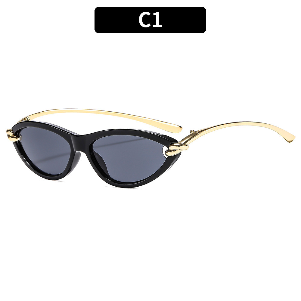 Designer Luxury Fashion Korean Cat Eye Sunglasses High End Leisure Fashion Women's Sunglasses New Designer Sunglasses Cross Border Women's S