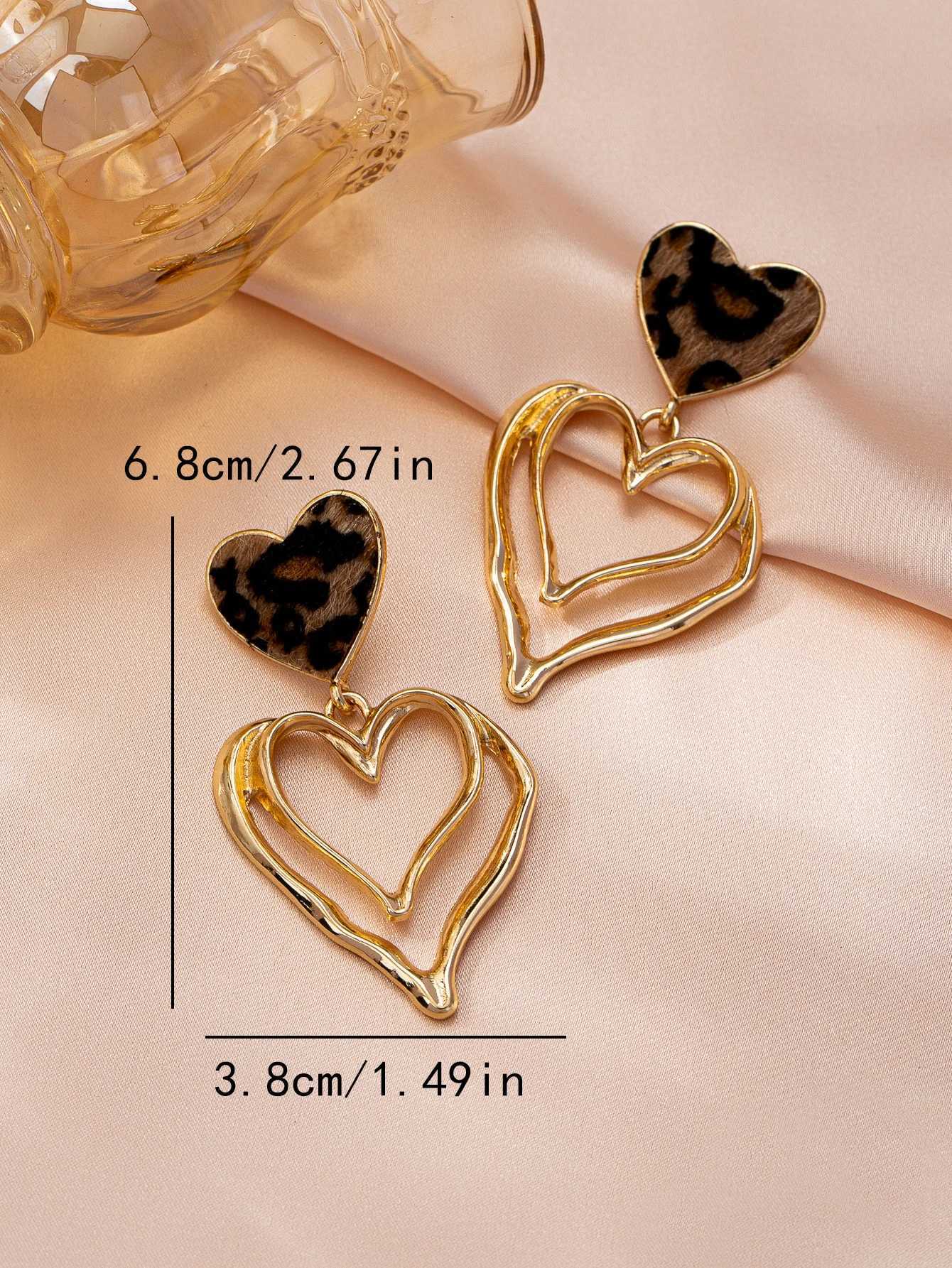 Elegant and Stylish Summer High-End Versatile Leopard Print Womens Earrings H260403