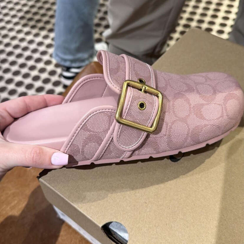 Designer Slippers Archival Buckle Clogs Ashton Clog Loafers Women Sandals Fur Suede Fall Summer Beach Flats Sandals Genuine Leather Platform Slide Casual 35-42