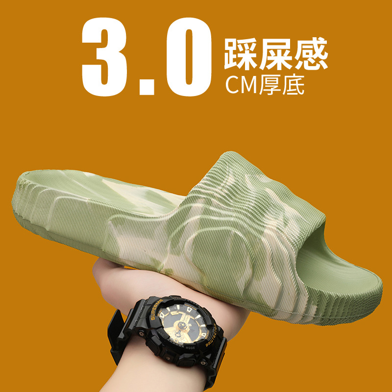 Men's luxury Slippers Original Size Walk Around Home Livingroom Man Slides Shoes Summer Sandals Flip Flop House Slipper