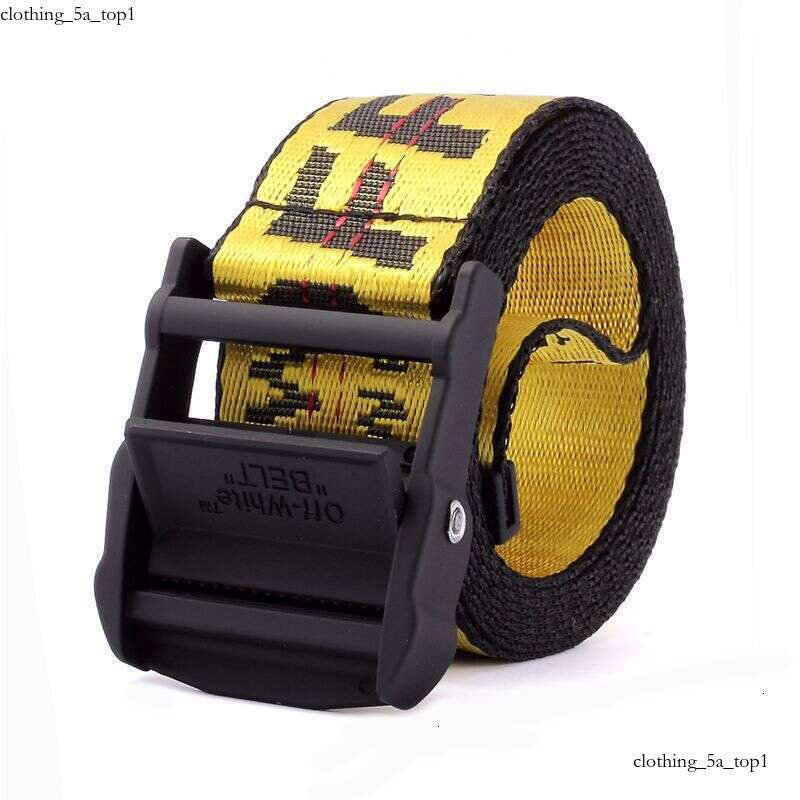 Offwhite belts desginer men Off Ehite New Fashion Luxury Woman Yellow White DesignerIndustrial style embroidery Canvas For Men And Womens Outdoor Sports Couple656