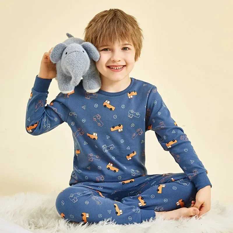 Kids Pajamas for Boys 2 3 4 5 6 7 8 9 10 11 12 13 14 Years Cotton Sleepwear Set Dinosaur Pyjamas Green Children Pijamas Clothing H260403