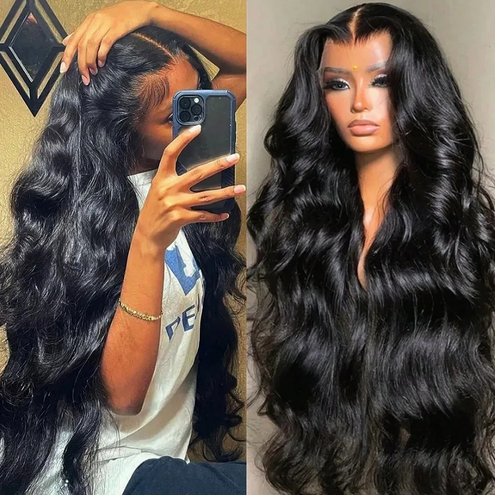 30 32Inch Body Wave HD Lace Front Wigs Pre Plucked Loose Wave 300% Density 13x4 HD Lace Frontal Wig 100% Human Hair Wigs - view 5