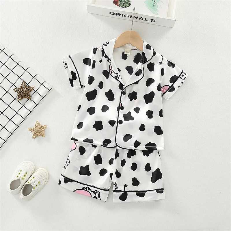 New Summer Baby Girls Clothes Suit Children Sleepwear Shirt Shorts 2Pcs/Sets Infant Pajamas Kids Clothing Toddler Casual Costume H260403