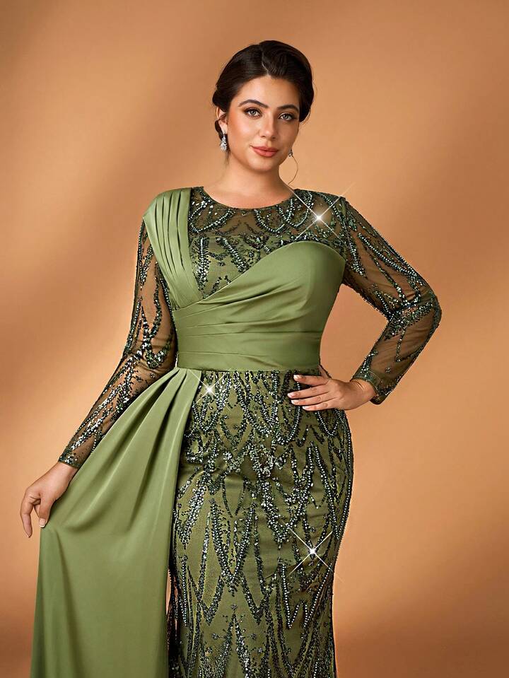 2026 Plus Size Purple Mermaid Mother Of Bride Dresses Olive Green Lace Evening Party Mama's Dress Vintage 50's Birthday Wedding Guest Groom 