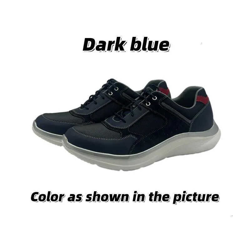 Okimoz Fashion Gifts Casual Shoes Men's Classic Dark Blue Casual Sneakers With Comfortable Sole Running Sneaker Designer Shoes - view 4