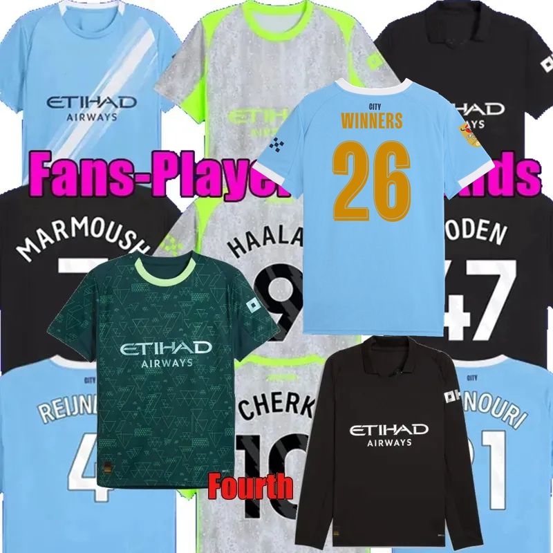 SEMENYO GUEHI REIJNDERS CHERKI HAALAND GVARDIOL Soccer Jerseys MARMOUSH 2025 2026 MANS Man City KHUSANOV SAVINHO BERNARDO FODEN DOKU 25 26 Football kids shirts