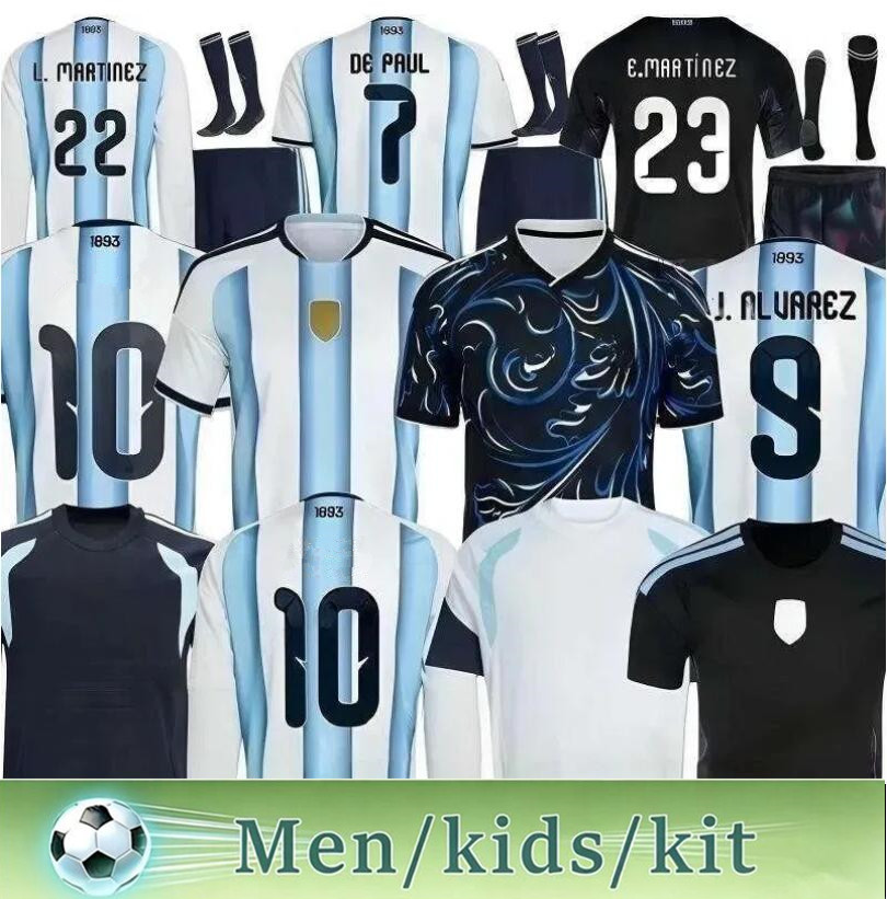 2026 world cup Argentina soccer jerseys 26 27 Men kids kit Maradona DYBALA MAC ALLISTER E.MARTINEZ special badge Player football shirt uniform 16-4XL
