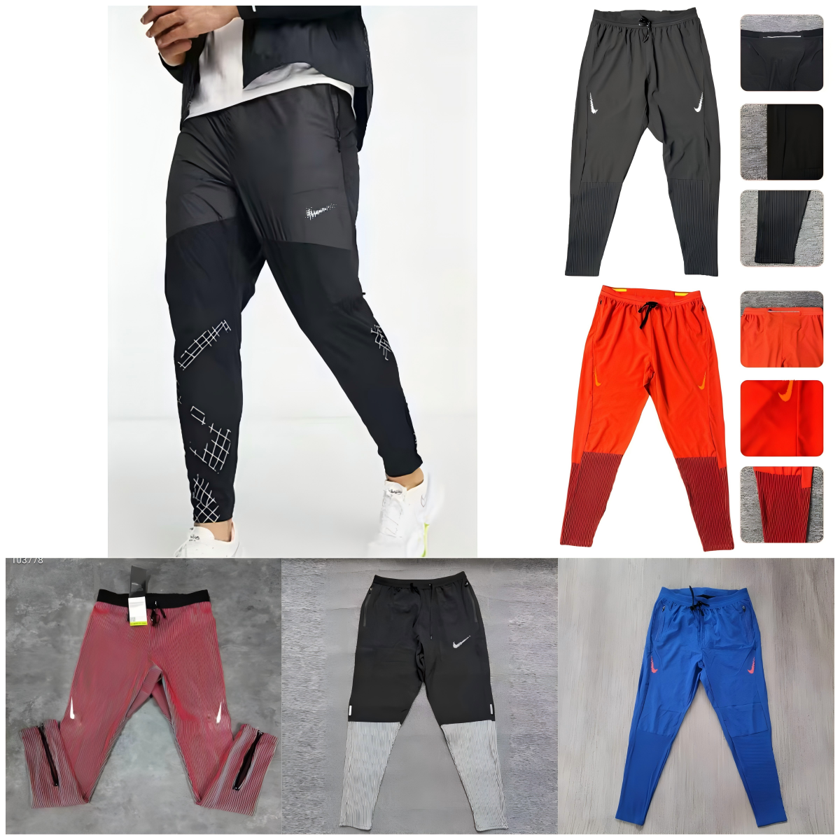Designer running pantalon niki pants basketball compression mens gym elastic pants fitness tights sportswear quick drying running training jogger pants