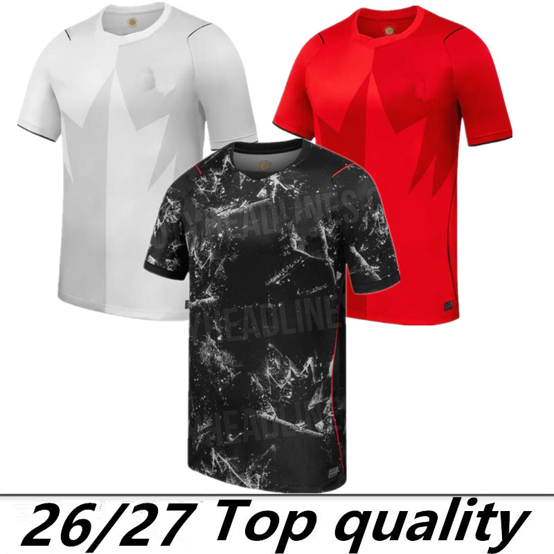 Canada Jersey 2026 World Cup Soccer Jerseys J.DAVID DAVIES LARIN 26 27 CAVALLINI MILLAR EUSTAQUIO FRASER 2026 Football Shirt Top KIDS KIT Uniforms National