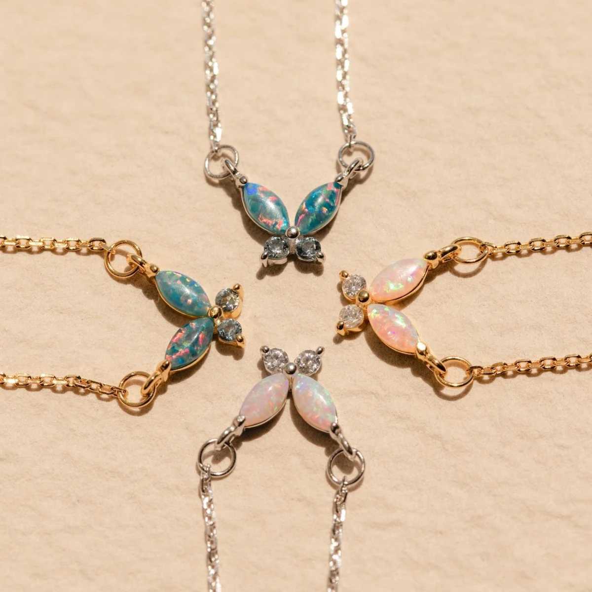 Butterfly stainless steel gold-plated necklace Exquisite Jewelry Gift Sweet and Romantic Gift for sweetheart H260403