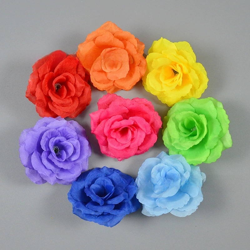 Artificial Flower Silk Camellia Fake Flower For Wedding Wall Landscape Greenery Floral Arrangement Halloween Headwear Decor