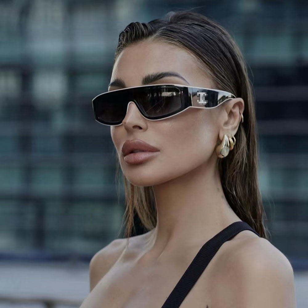 High quality CC CH6057 Shield Sunglasses For Women And Men luxury designer CHAN Sun Glasses black/white cat eye fashion sunglasses with box