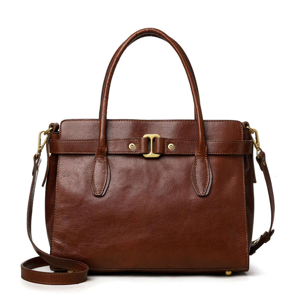 2025 New Genuine Leather Women Bag Luxury Minimalist Fashion Shoulder Bag High Quality Textured Tote Bag Factory Wholesale Drop Shipping Available SEN