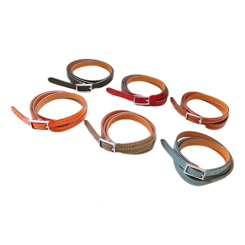 Designer Real Leather 3 Round Multicolor Cuff Bracelet For Women Fashion Daily Wear And Stylish Adornment