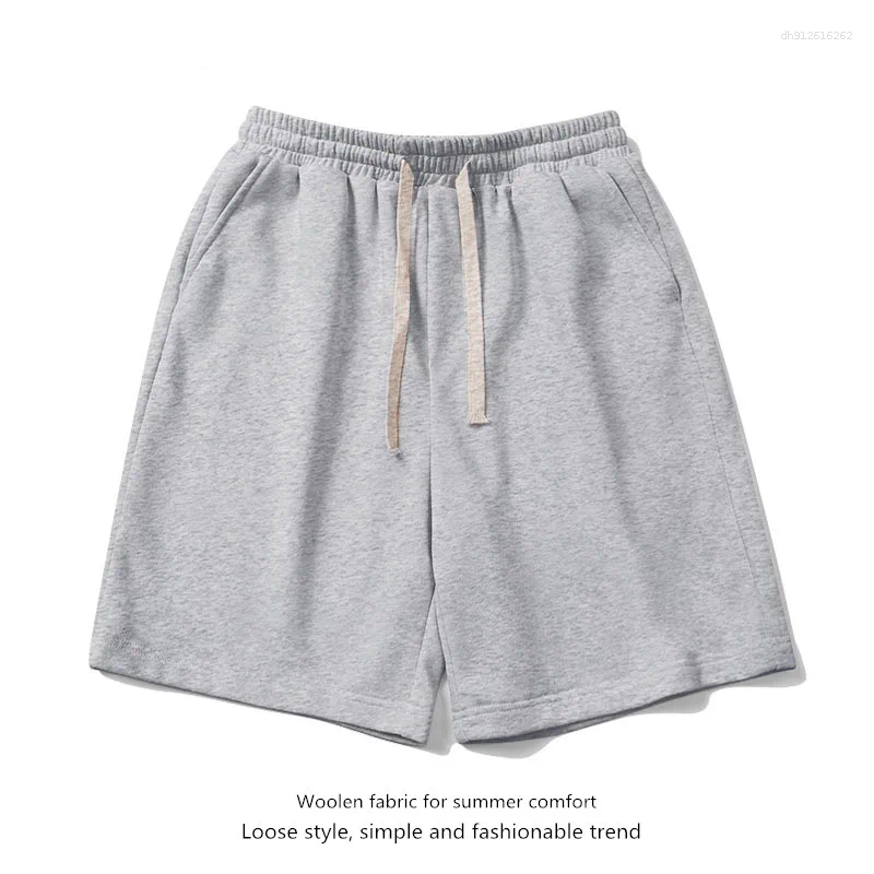Men's Shorts European For Men Plus Size Middle-aged And Young Loose Versatile Five Quarter Pants Breathable Beach Studen