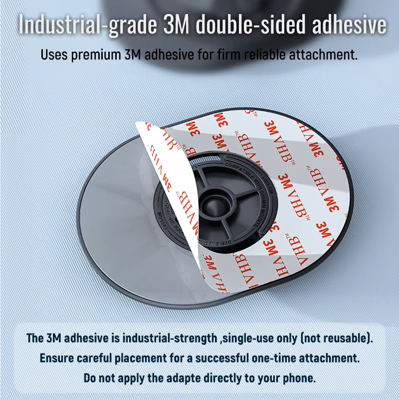 Universal Phone Adapter for Garmin Bike Mount Adhesive Sticker Patch Ultra-Thin 2.8mm 3M VHB Back Glue for iPhone Samsung MTB Road Bicycle Case Access