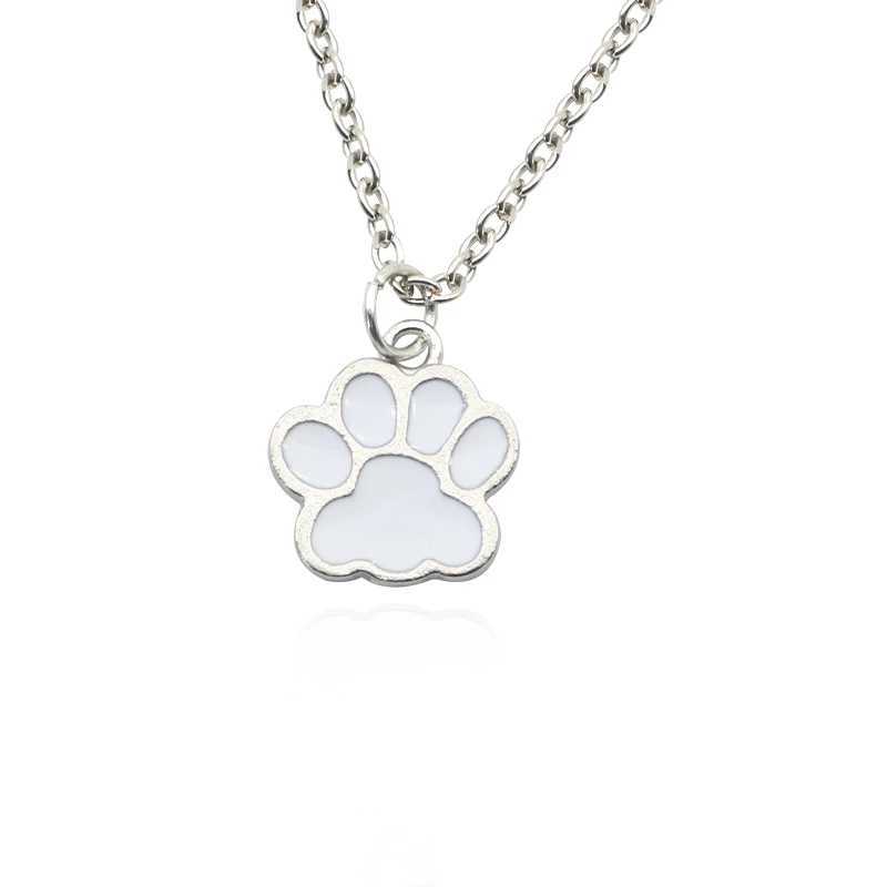 Fashion Dog Paw Cat Footprint Necklace for Women Kpop Animal Dripping Pendant Clavicle Chain Men And Women Jewelry Sets Gift H260403