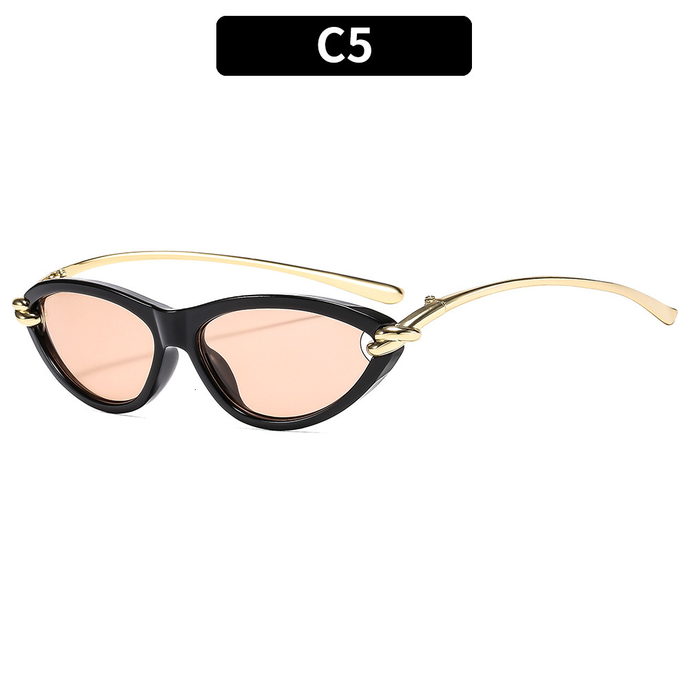 Designer Luxury Fashion Korean Cat Eye Sunglasses High End Leisure Fashion Women's Sunglasses New Designer Sunglasses Cross Border Women's S