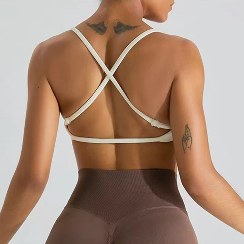 Gathering Shock-proof and Beautiful Back Seamless Sports Bras Gym Women Top Crop Tube Yoga Tops Fitness Scrunch Bum Workout Suit 260403BJ - view 3