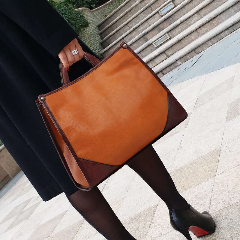 New Genuine Leather Women Luxury Textured Shoulder Bag Fashion Tote Handbag Daily Commute All-match Factory Wholesale Drop Shipping SENYY