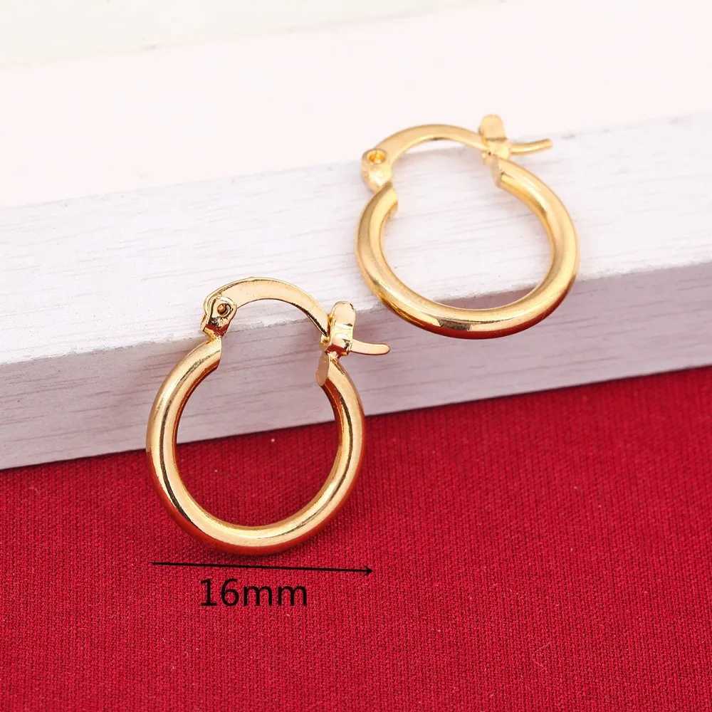 24K Gold Earrings Fashion New Model Earrings Dubai Ethiopian African Europe Golden Jewelry H260403