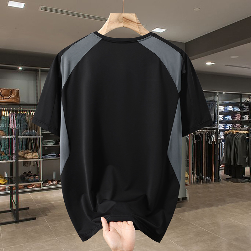 Mens Hip Hop Super Large T-shirt Street Clothing Harajuku Black Loose T-shirt Y2K American T-shirt Top Mens 240930