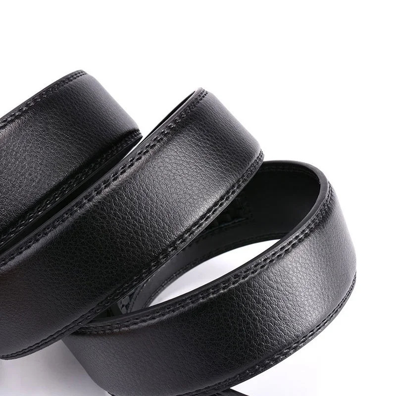 Automatic Buckle Belts for Men High Quality Brown/Black Genuine Leather Belts with Adjustable Ratchet Belt for Men 260403