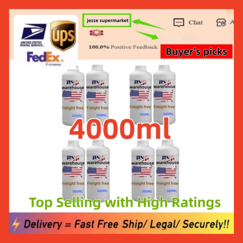 wholesale Jesse 4000 ML Printhead Cleaning Cleaner US Domestic Local Shipping Chemicals Raw Materials wholesale Industrial Use Fast Shipping