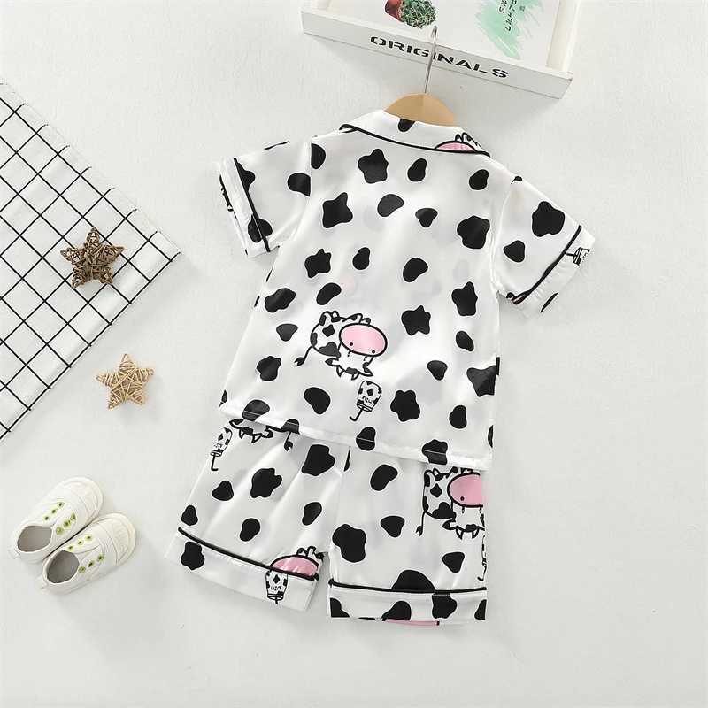 New Summer Baby Girls Clothes Suit Children Sleepwear Shirt Shorts 2Pcs/Sets Infant Pajamas Kids Clothing Toddler Casual Costume H260403