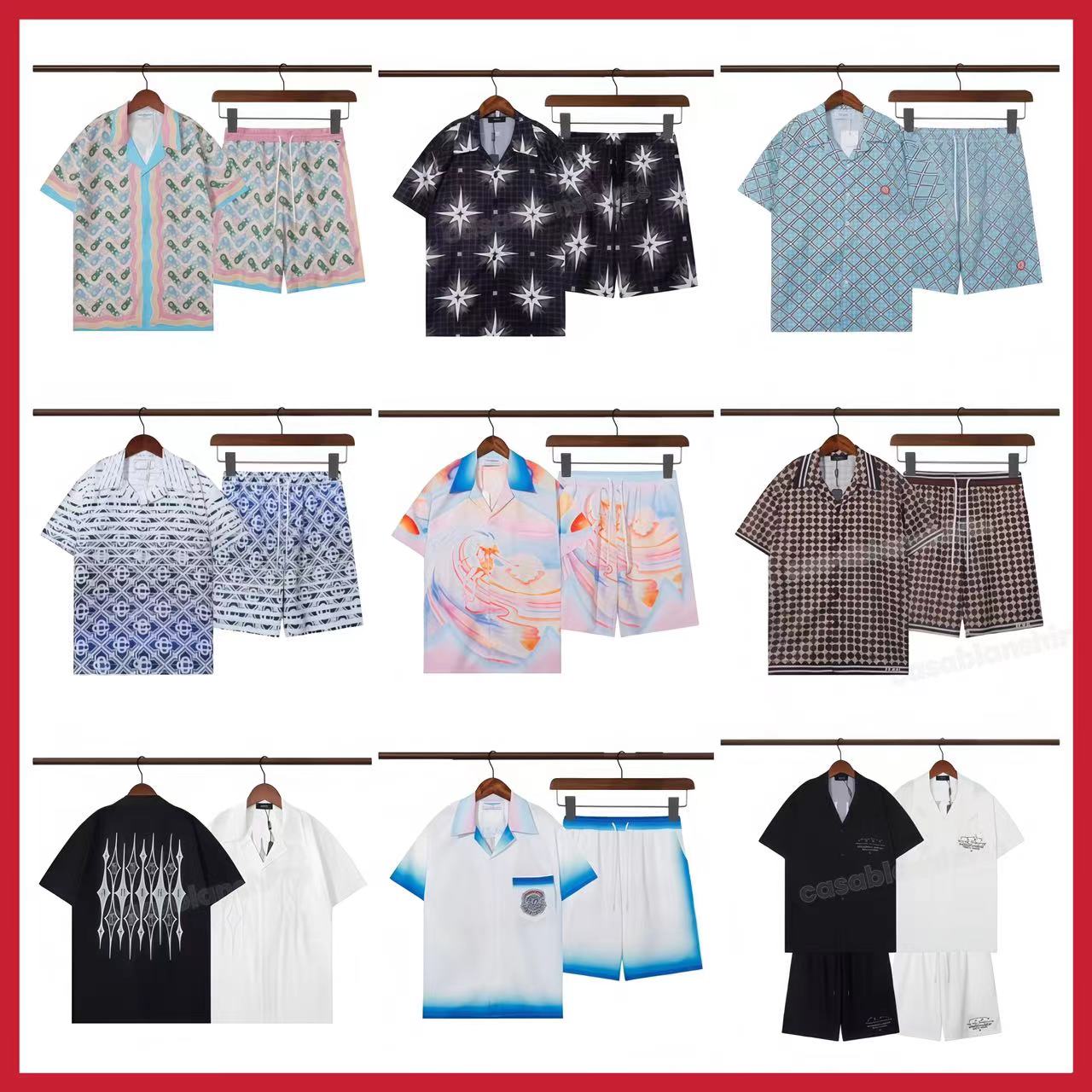 beach short suit Summer T Shirts sets designer mens shorts suits Letter Printed Short Sleeve Cotton High quality Luxury Loose men Short Fashion Summer