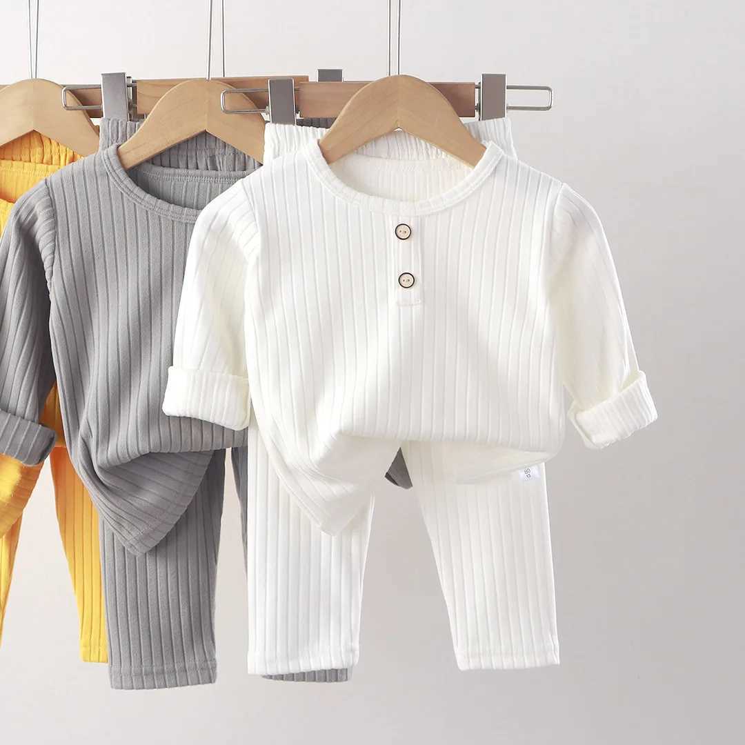 Childrens Underwear Sets Autumn New Baby Boys Pajamas Korean Version of the Girls Home Wear Childrens Clothing H260403