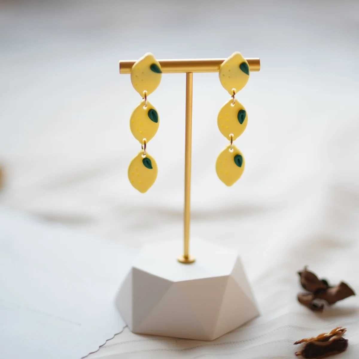 Trendy Fashion Cute Flower Fruit Dangle Handmade Polymer Clay Earrings For Womens Accessories Layer Drop Jewelry Gifts Summer H260403