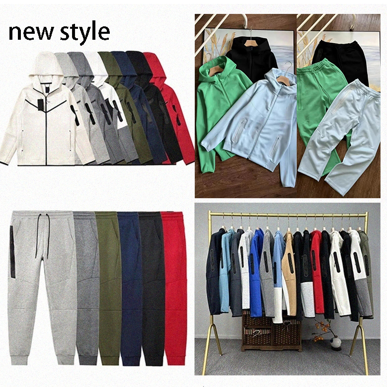 Designer Tech Fleece Tracksuit MensTechfleece Hoodie Hoodies Pants Tracksuits Womens Sports Jackets Space Cotton Trousers Tracksuit Man Joggers Sports Suit