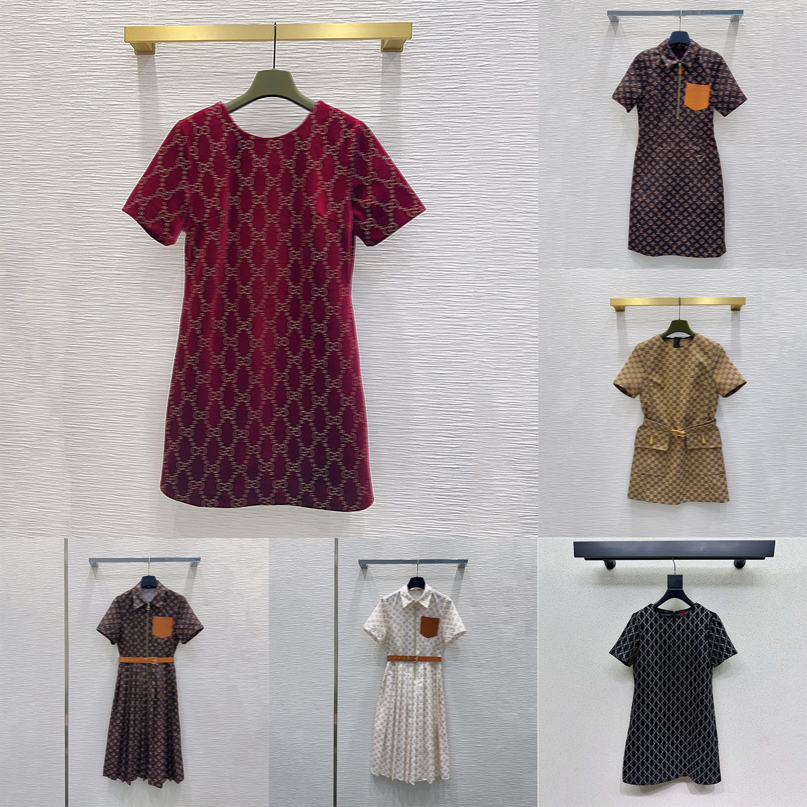 Designer Women's Dresses Luxury Rhinestone Velvet Dress Summer Casual Slim Short Sleeve Dresses for Women