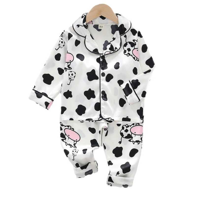 Autumn Baby Girls Clothes Set Children Pajamas Long Sleeved Shirt Pants 2Pcs/Sets Kids Sleepwear Toddler Clothing Infant Costume H260403