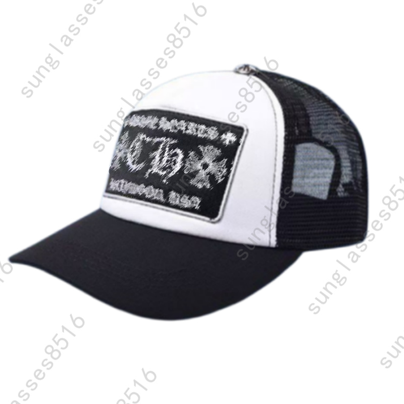 Designer casquette embroidered causal baseball chromed hearted High Quality luxury Trucker Caps Black Male Female Cap basketball peak Hat