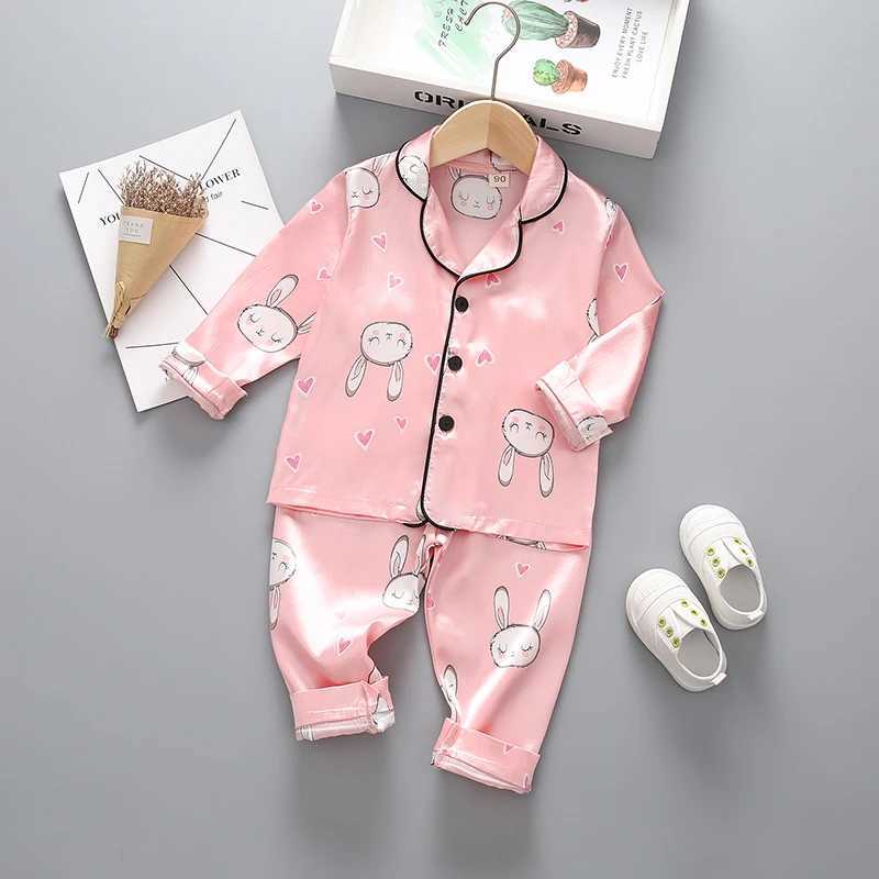 Autumn Baby Girls Clothes Set Children Pajamas Long Sleeved Shirt Pants 2Pcs/Sets Kids Sleepwear Toddler Clothing Infant Costume H260403