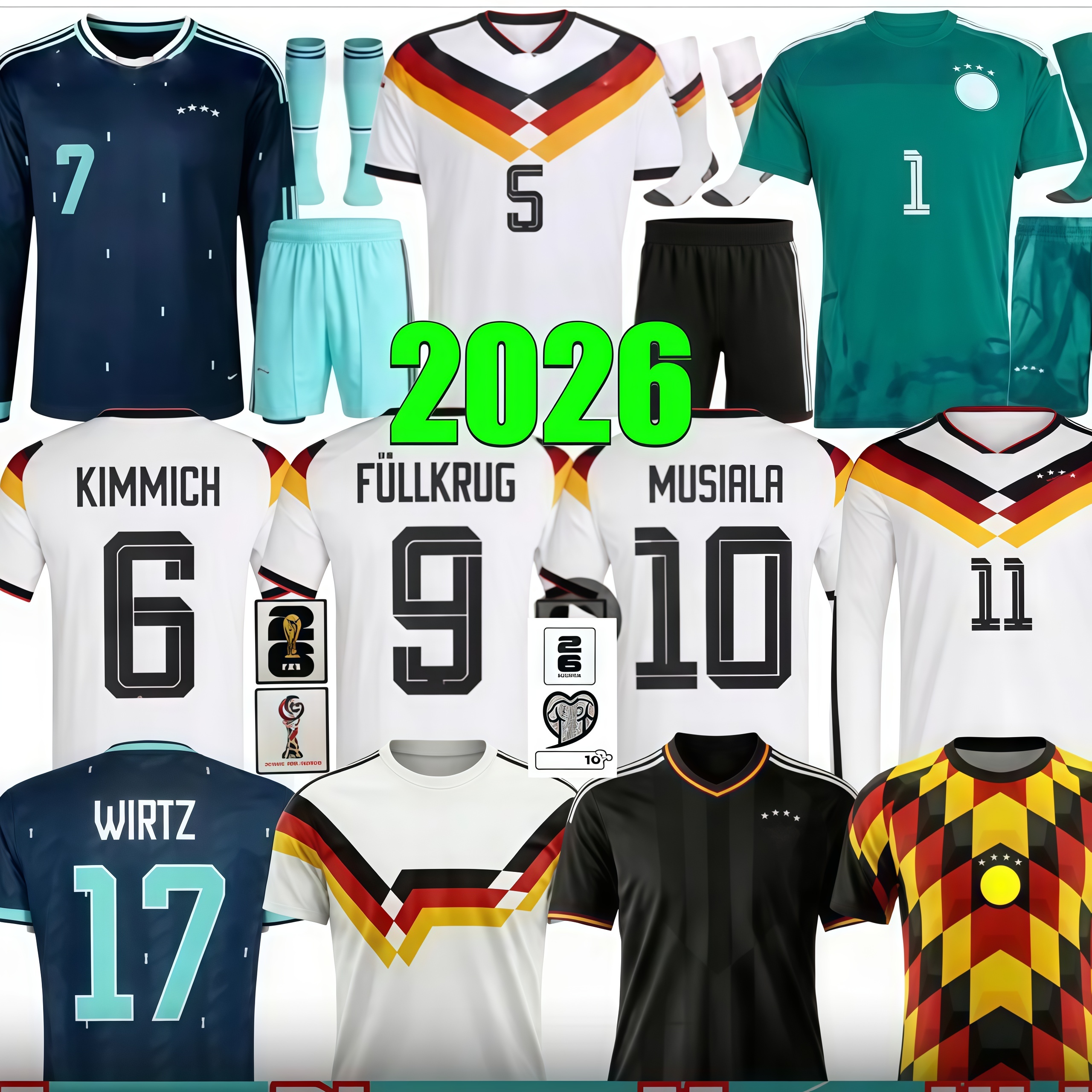 Germany jersey 2026 World Cup 26 soccer jerseys Kit Women football shirts men kids set Deutschland HAVERTZ GNABRY Long sleeves goalkeeper training Home s