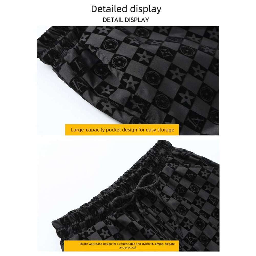 Men's Shorts New Men's Summer Outdoor Slim Fit High-End Fleece Big Trendy Brand Casual Beach Shorts Men Men's Clothing