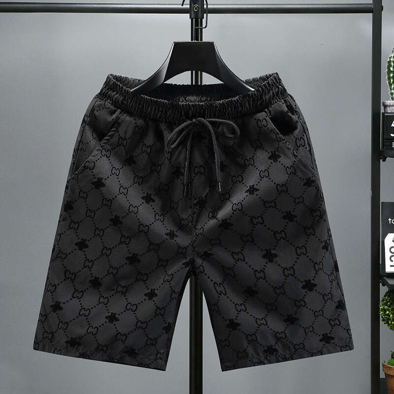 Men's Shorts New Men's Summer Outdoor Slim Fit High-End Fleece Big Trendy Brand Casual Beach Shorts Men Men's Clothing