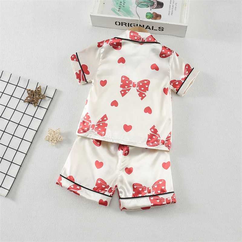New Summer Baby Girls Clothes Suit Children Sleepwear Shirt Shorts 2Pcs/Sets Infant Pajamas Kids Clothing Toddler Casual Costume H260403