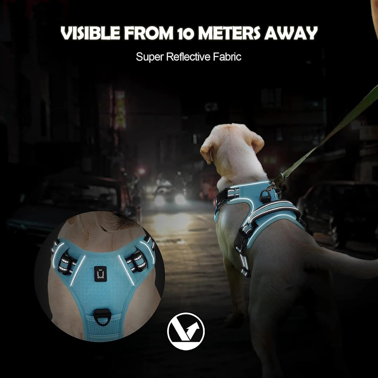 No Pull Dog Harness Adjustable Soft Padded Pet Vest with Easy Control Handle 260402