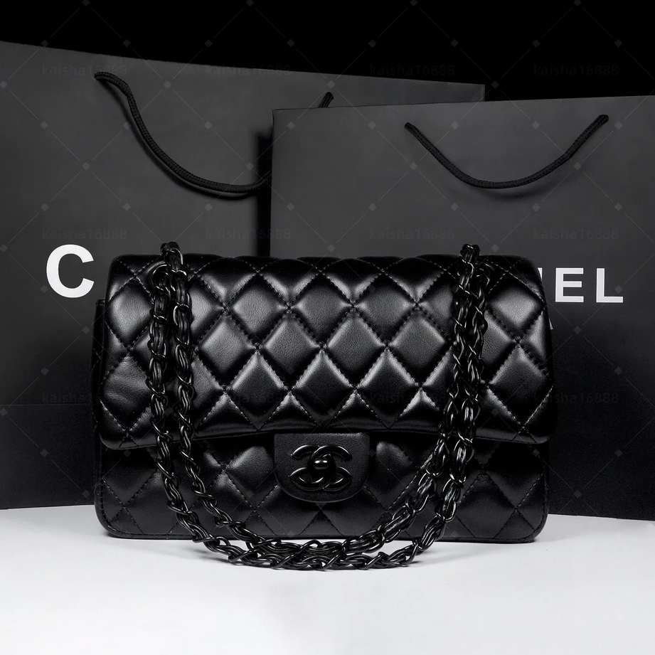 10A Mirror Quality Designers Classic Flap Quilted Bag Medium 25Cm Womens Lambskin Caviar Handbag Real Leather Caramel Purse Shoulder Bags