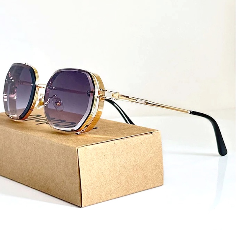 CB Steampunk Sunglasses For Men Fashionable Square Punk Fashion Glasses Designer Sunglasses Women Trendy Summer Beach Travel Retro Y2K UV400 Fashion A