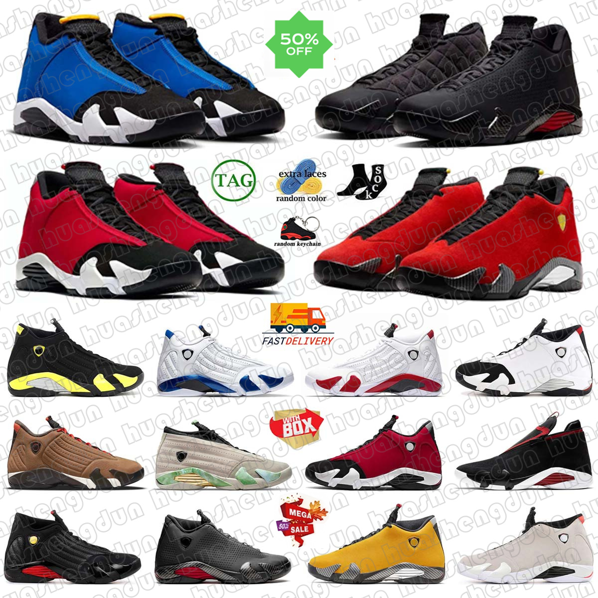 basketball shoes sneaker 14 14s Black University Blue Black Toe Low Light Ginger Bordeaux Black Toe White Hyper Royal Gym Red Brown Black Anthracite mens sneaker