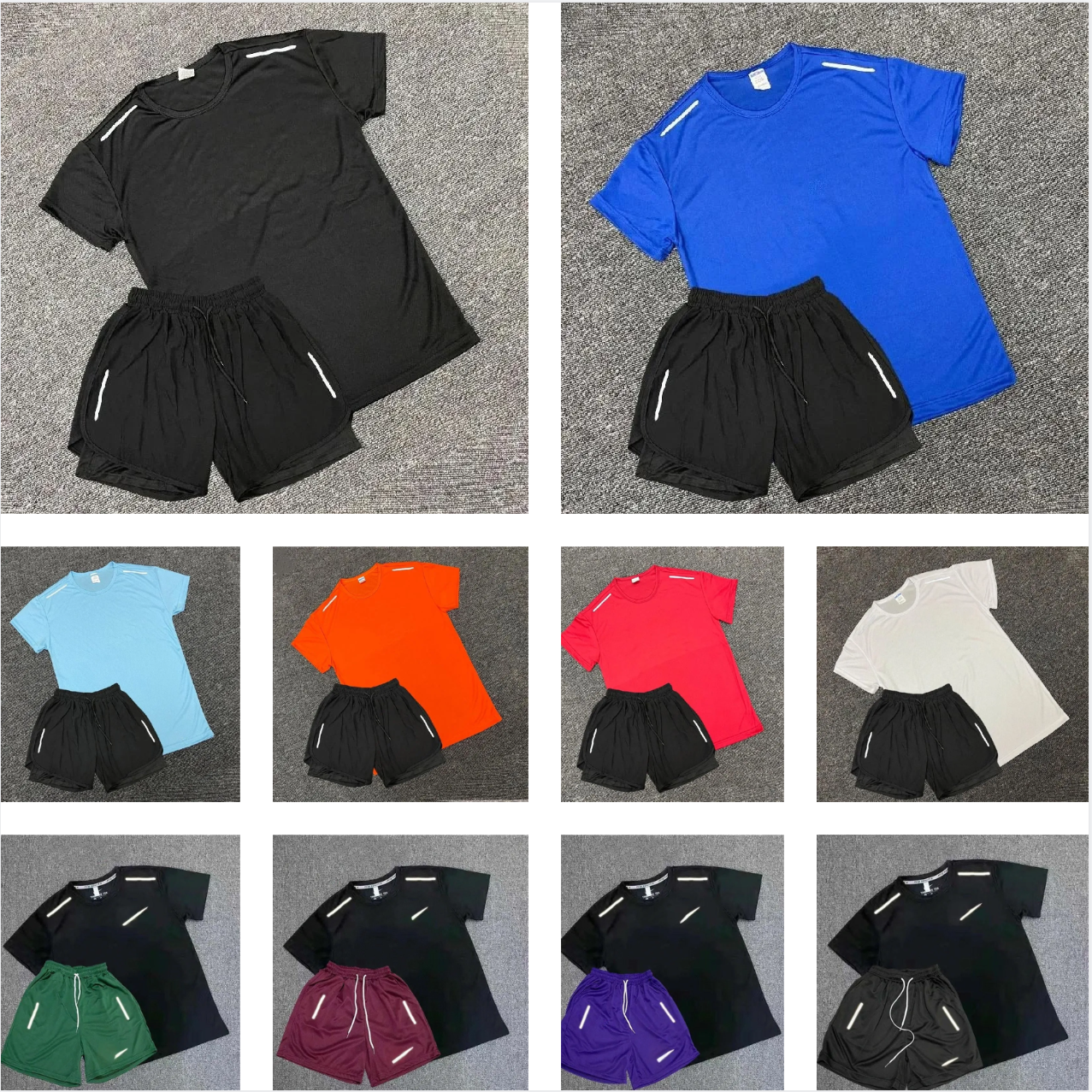 10A designer Tracksuits tech fleece Set Designer Tracksuit T Shirts Shorts Two-piece Womens Fitness Suit Print Quick Drying and Breathable Sportswear Basketball