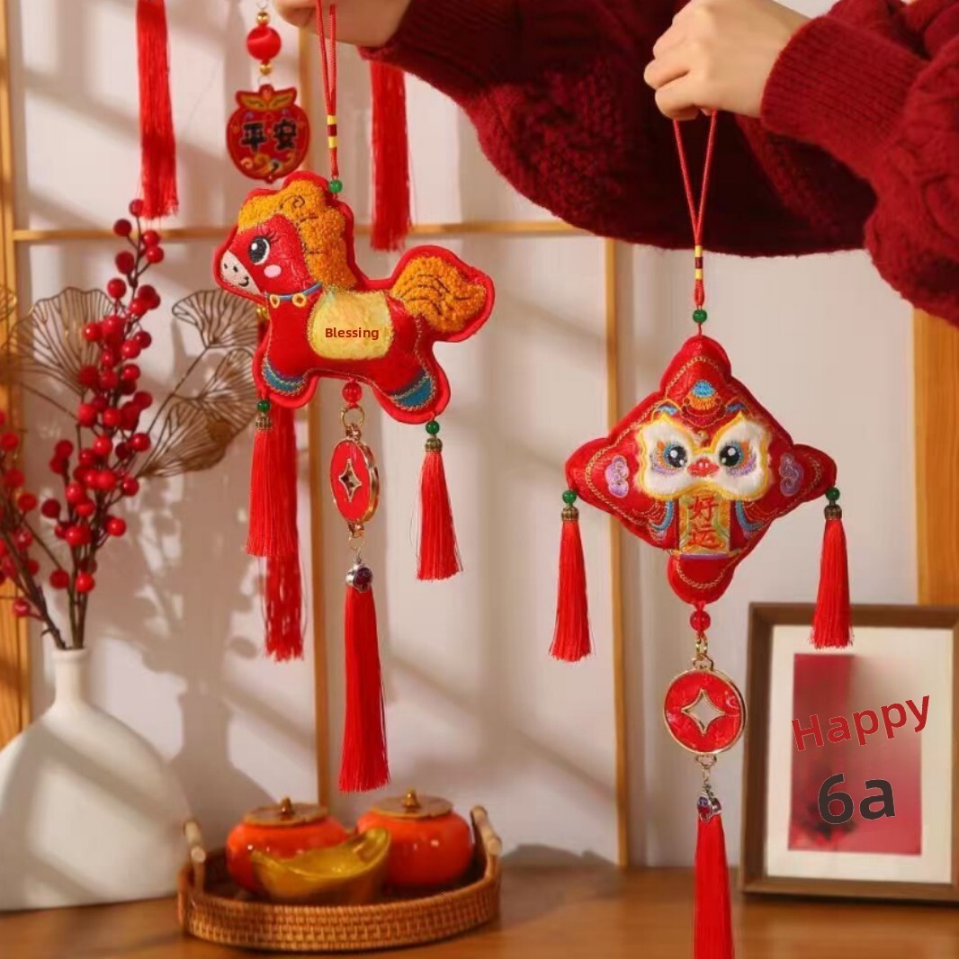 Home Decor Lucky Bell Ornament New Year Hanging Spring Festival Decoration Festive Scene Layout For Living Room